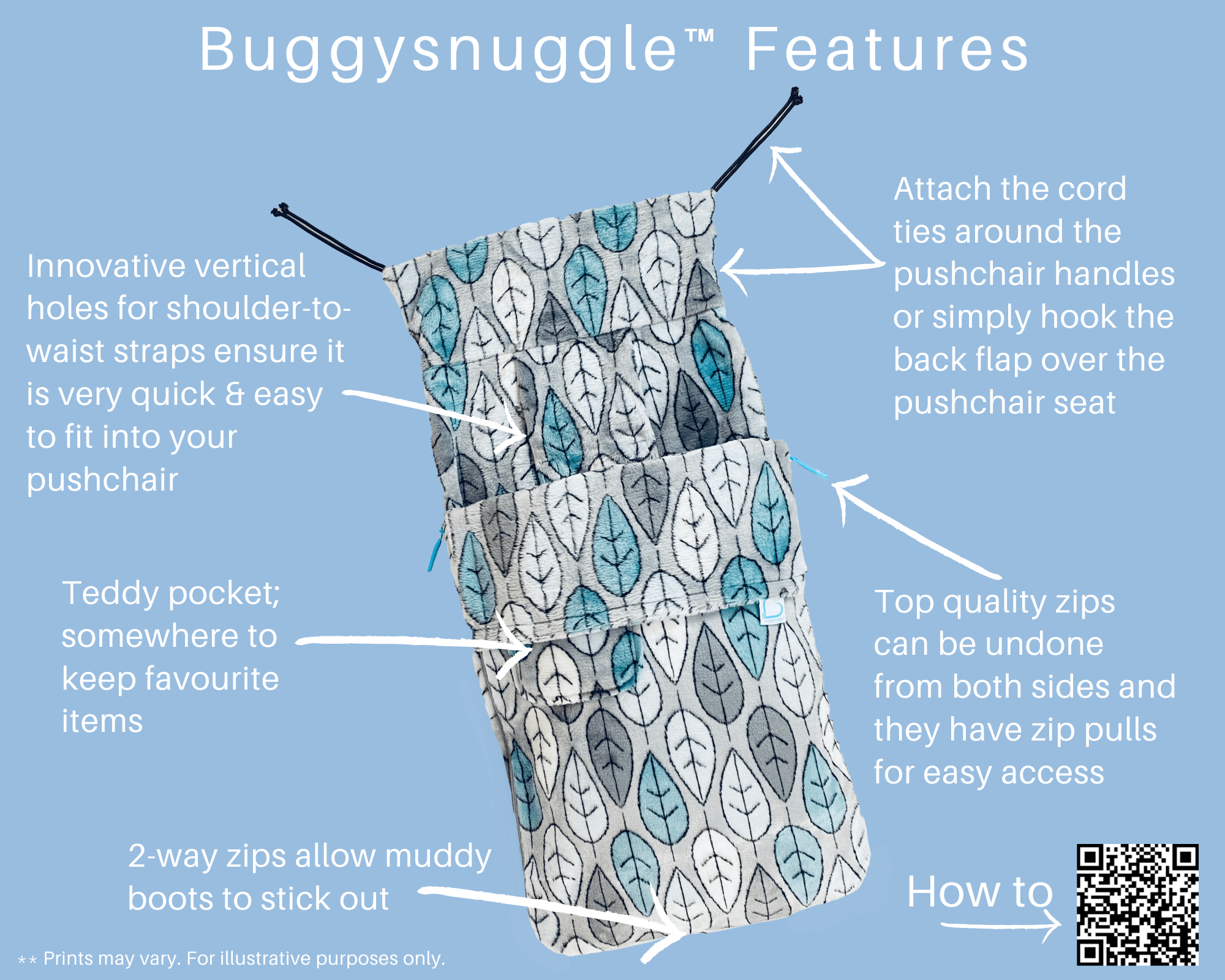 Buggysnuggle Snuggle Fleece™ Just Charcoal